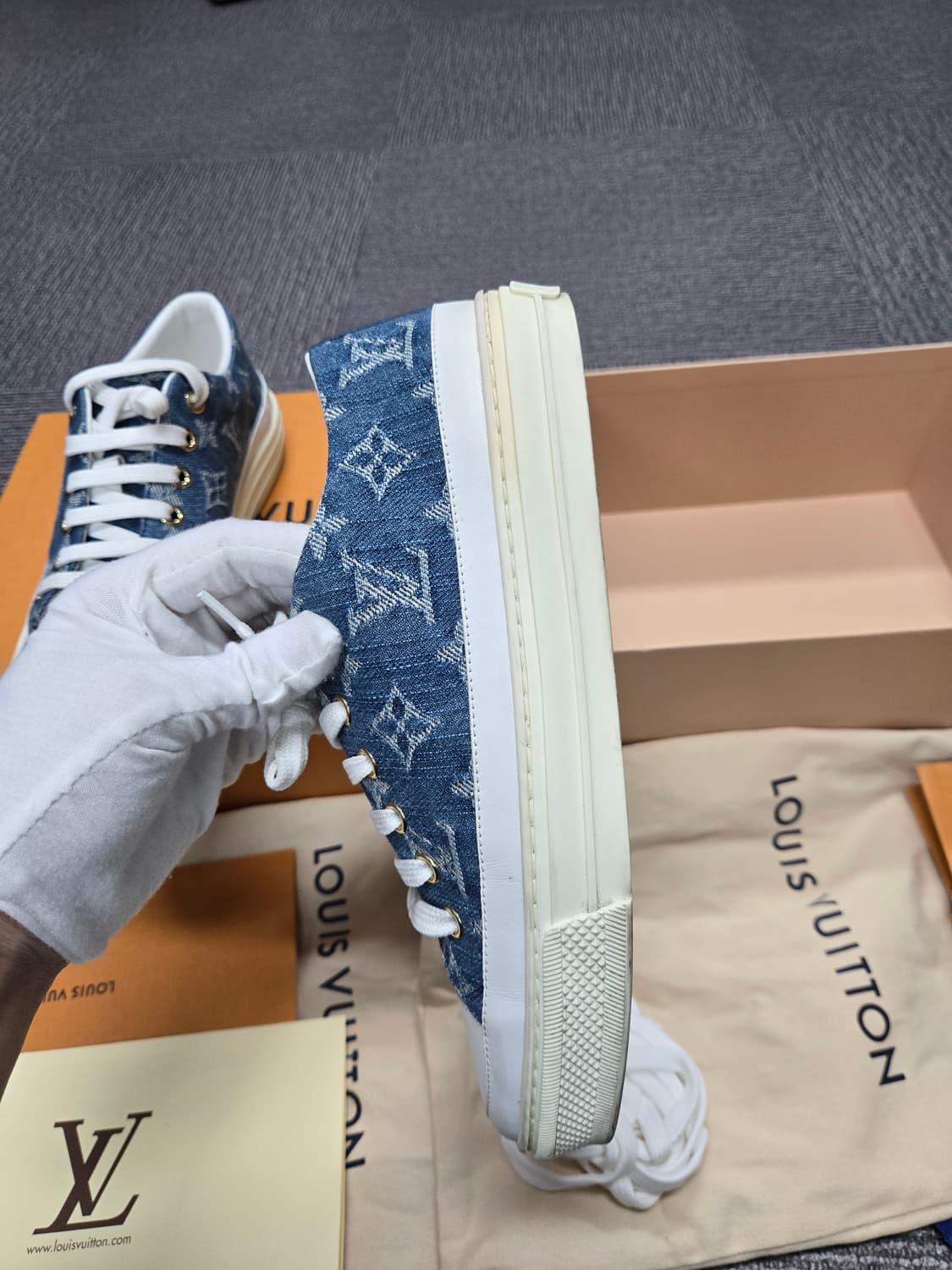 [특가][정품]루이비통 데님 스니커즈 상품이미지5