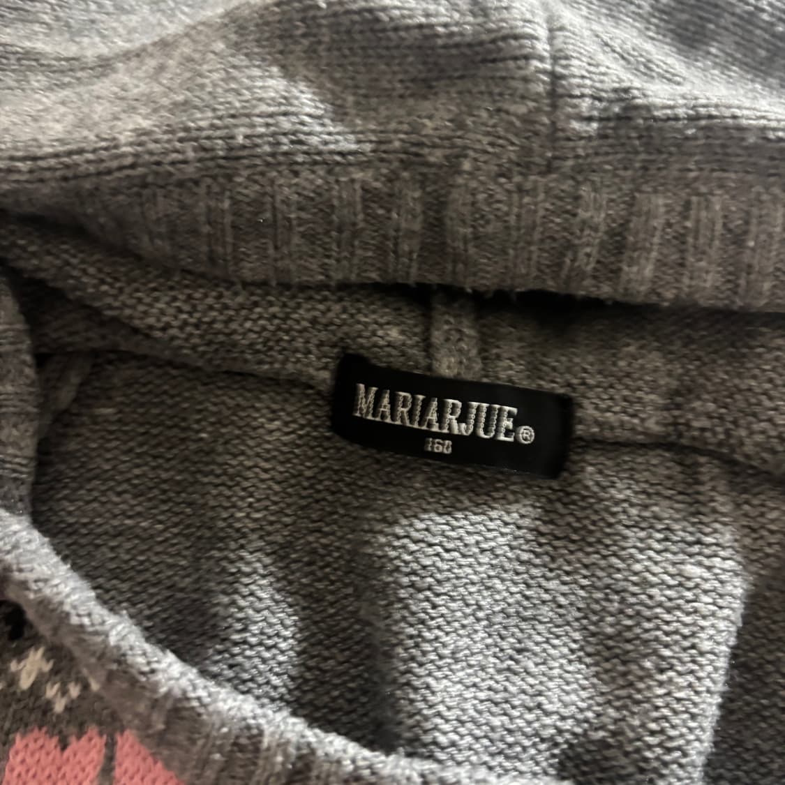 노르딕 반팔 후드 원피스♥ 갸루 룸웨어 잠옷 하구미 모리 핑크 그레이 상품이미지3