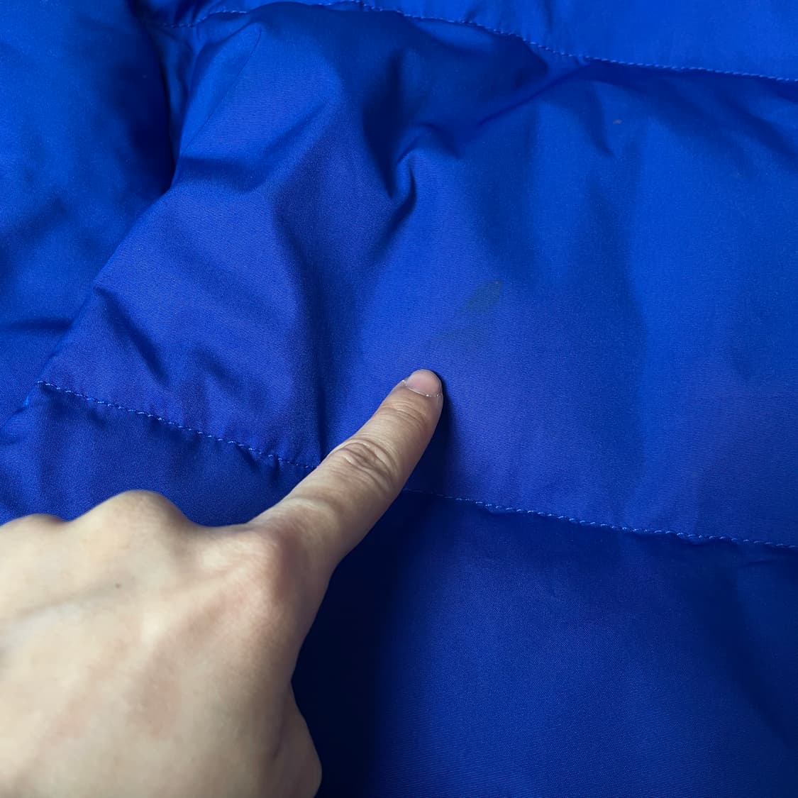 폴로 랄프로렌 화이트 빅포니 블루 후드 푸퍼 XL 상품이미지5