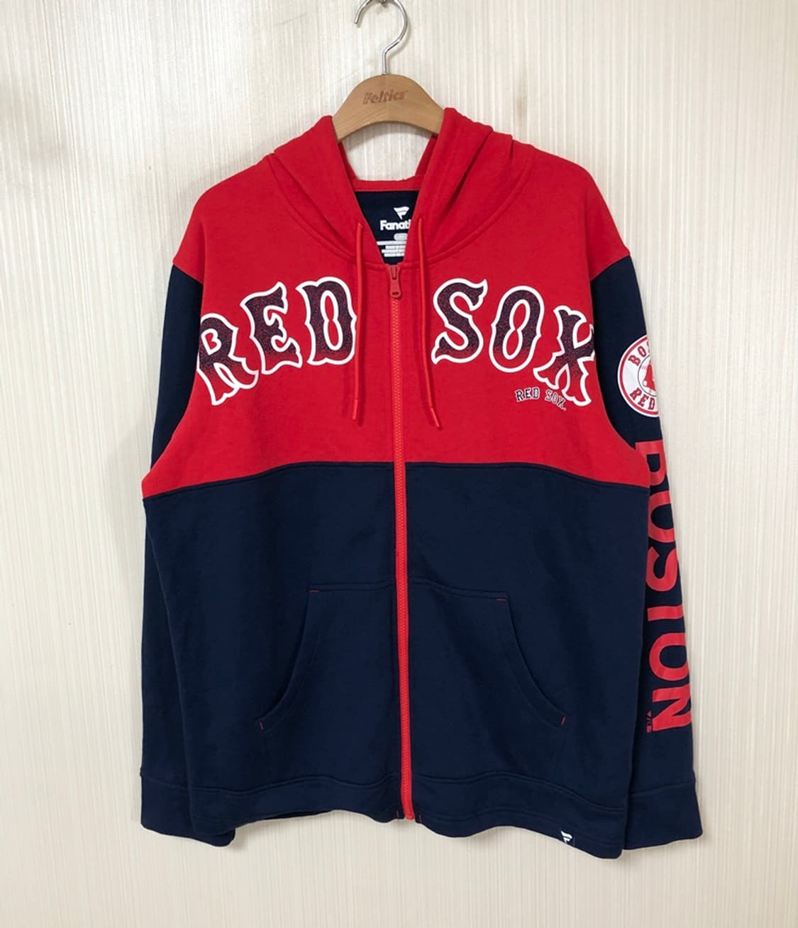 MLB 파나틱스 보스턴레드삭스 후드집업티셔츠 L(해외) 상품이미지1