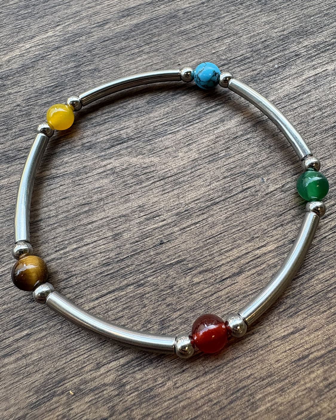 오색 스톤 뱅글 팔찌 ( 톤업 ) 상품이미지2