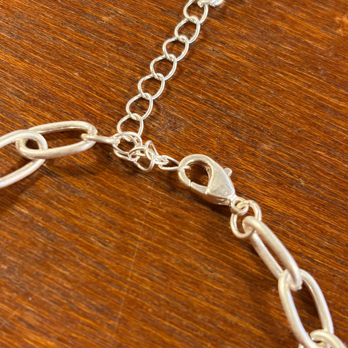 새상품 신주 실버코팅 진주체인 목걸이 상품이미지5