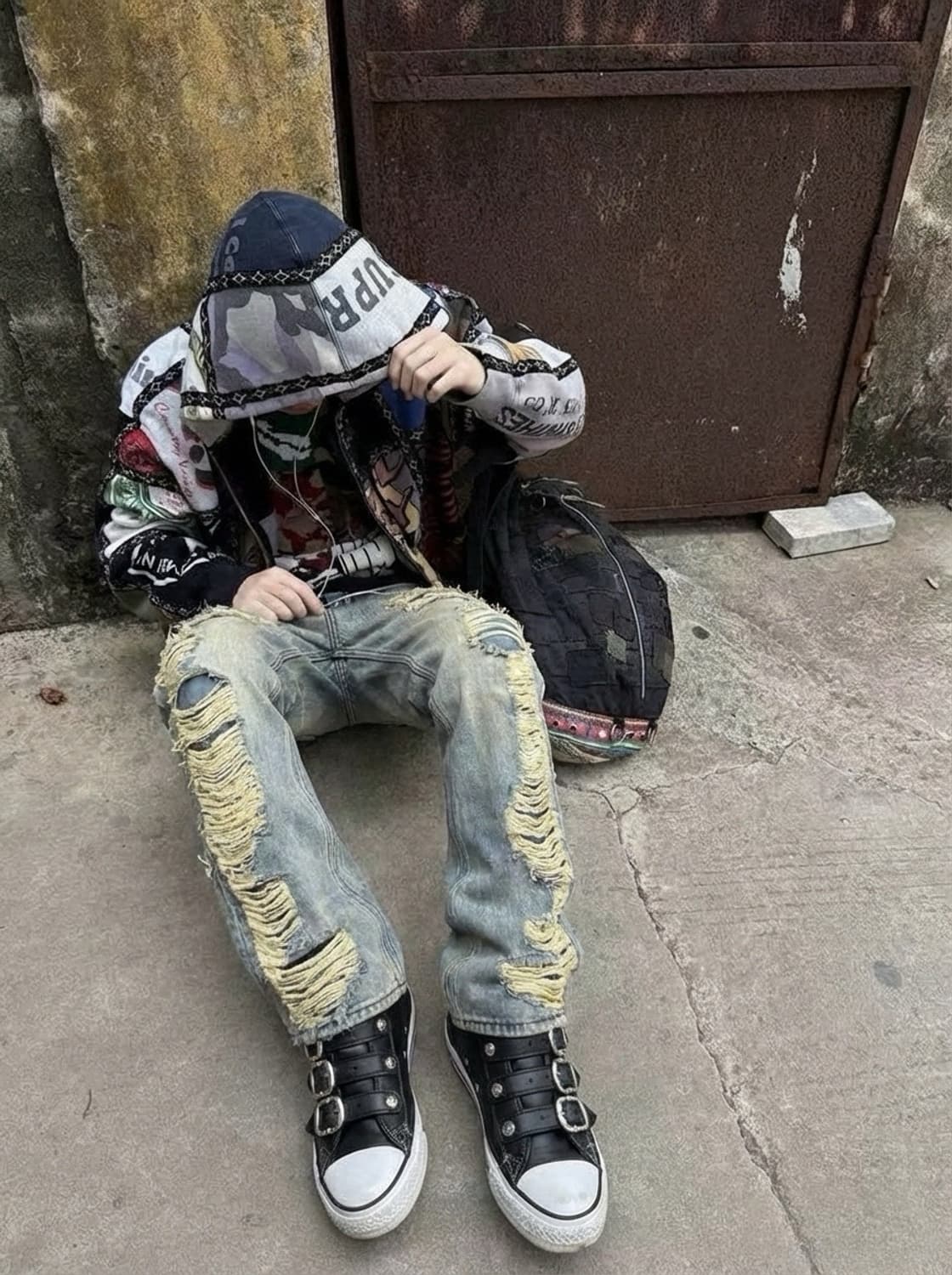 S45 디스트레드 데님팬츠 상품이미지1