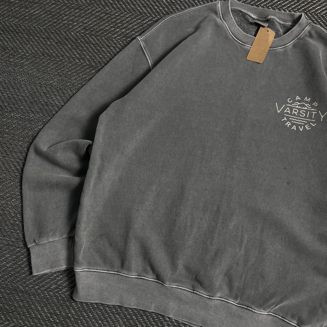 트레블 바시티 빅로고 피그먼트 박시핏 맨투맨o 4835 상품이미지4