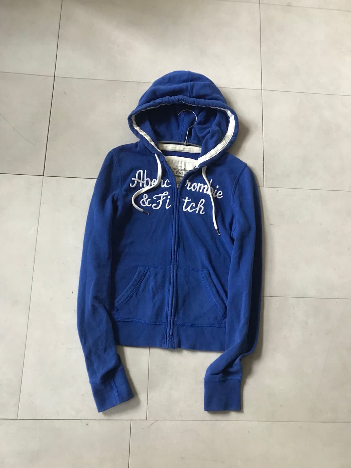 아베크롬비 블루 딱붙핏 후드집업 상품이미지8