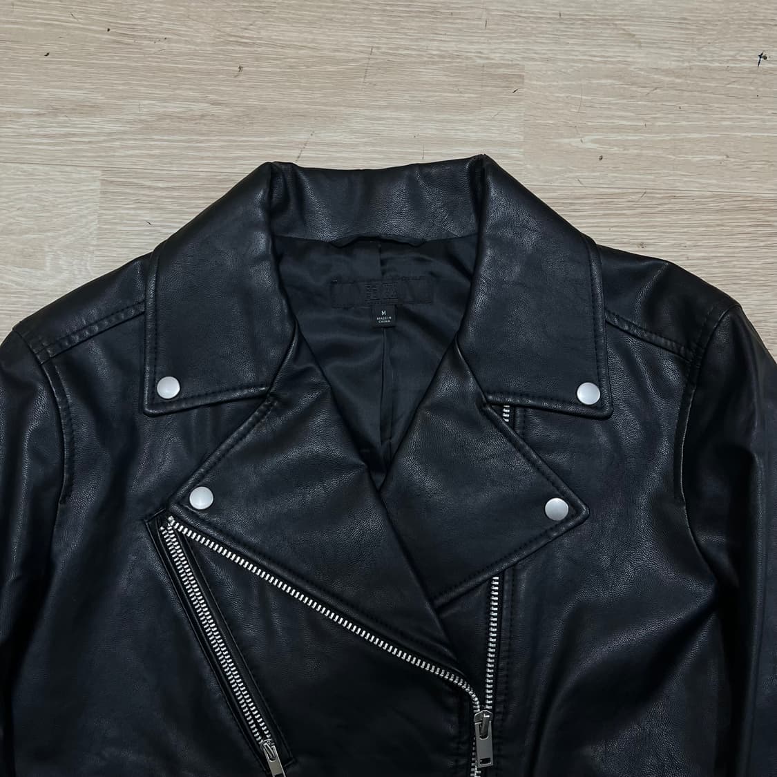 유니클로 레더 라이더 가죽 자켓 M/95 상품이미지2