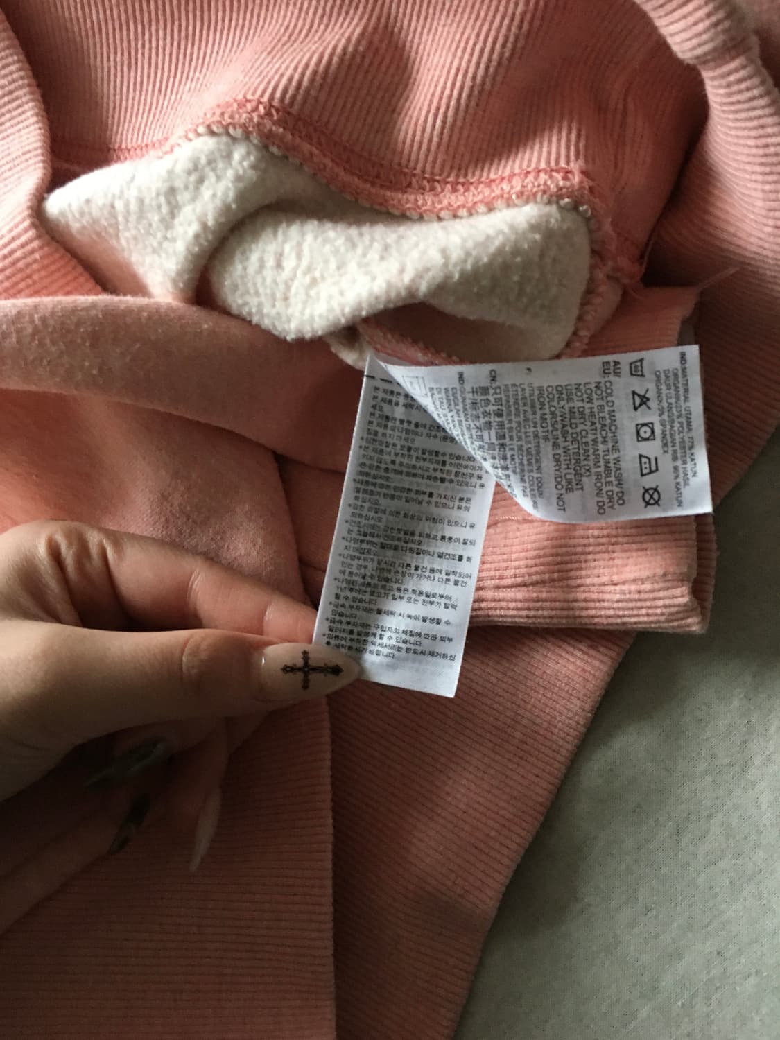 아디다스 자수 크롭 후드티 상품이미지6