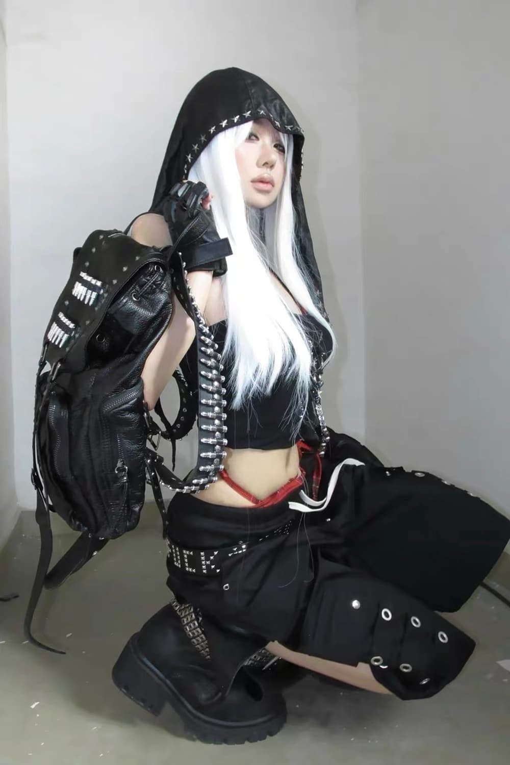 Opium Bullet Leather Backpack 상품이미지8
