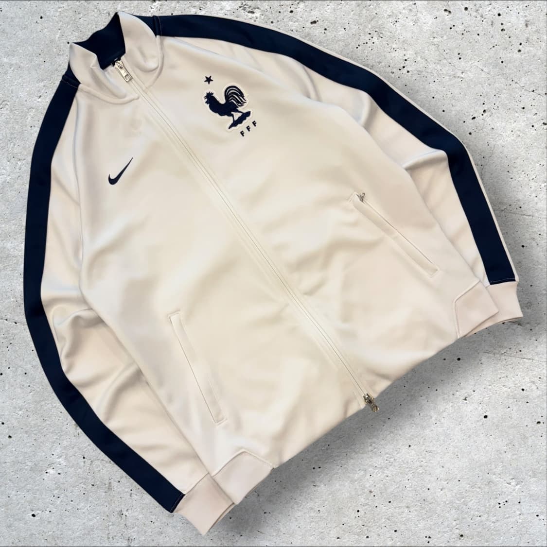 [M] 14s 나이키 프랑스 국대 트랙 져지 집업 자켓 화이트 D911 상품이미지1
