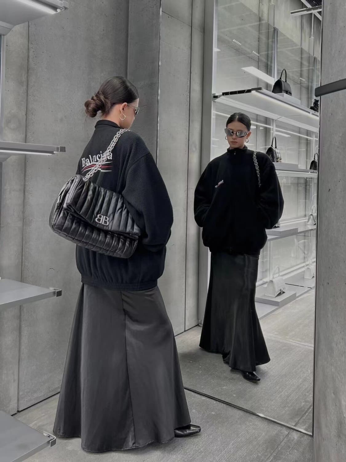 발렌시아가 폴리티컬 캠페인 웨이브로고 플리스 집업 1사이즈 새상품  상품이미지8