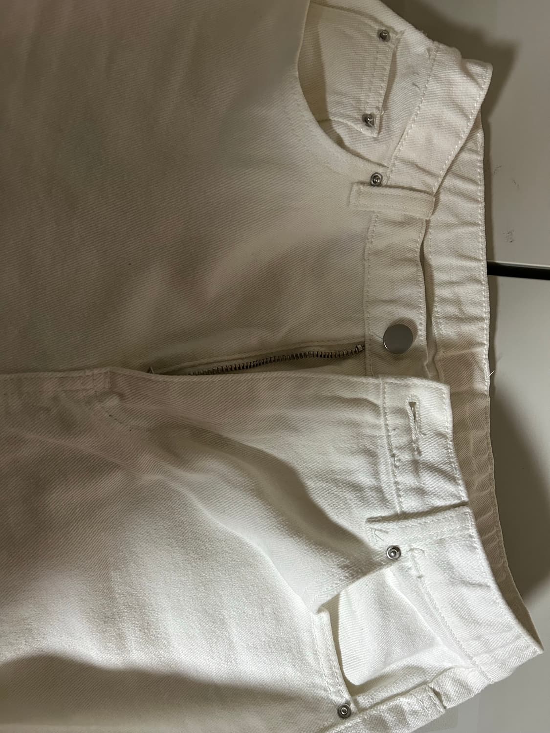 흰색 와이드 팬츠  상품이미지3