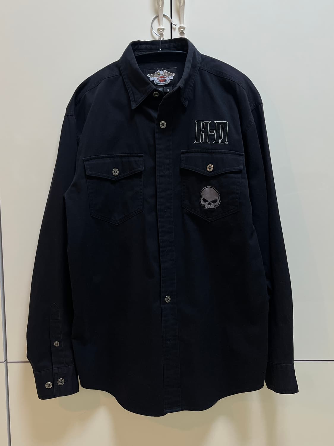Harely davidson skull black shirt 상품이미지1