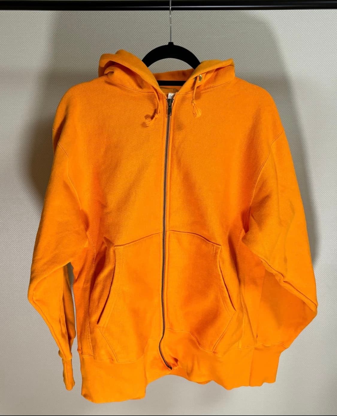 챔피온 리버스위브 USA  오렌지 후드 사이즈L 상품이미지1