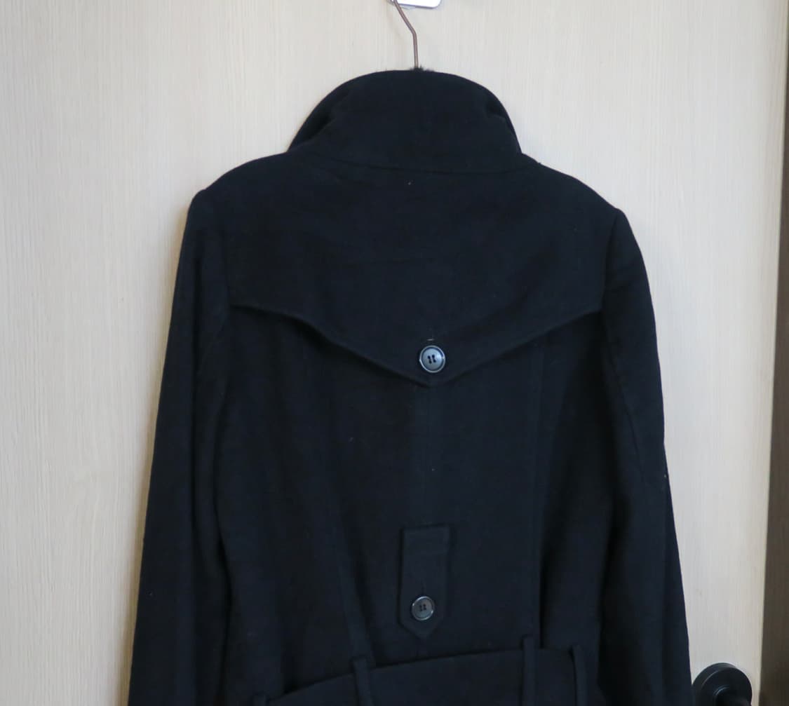 퍼 카라 울 혼방 코트 상품이미지8