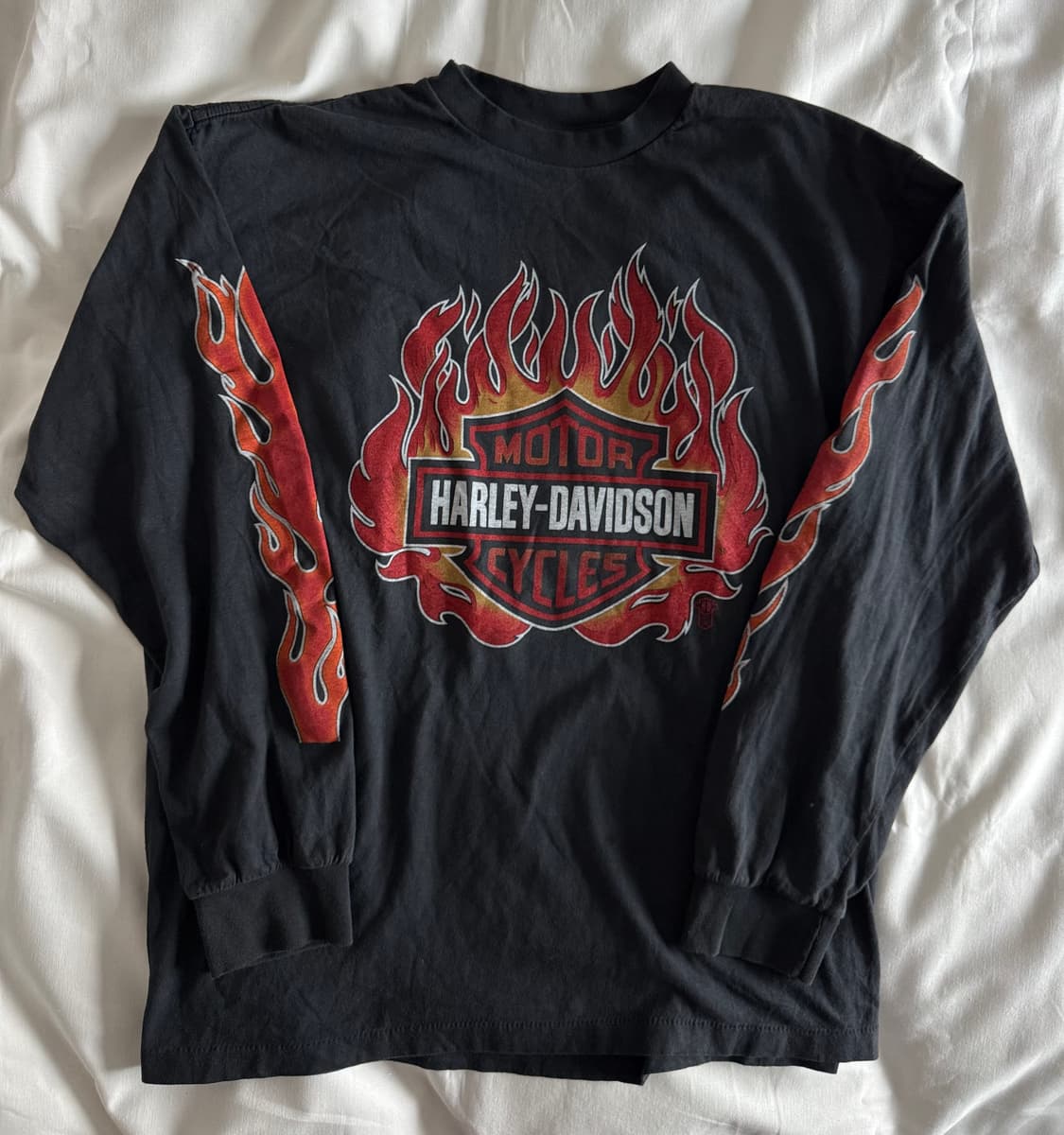 [XL] 90s-00s 빈티지 할리데이비슨 플레임 롱슬리브 티셔츠 상품이미지1