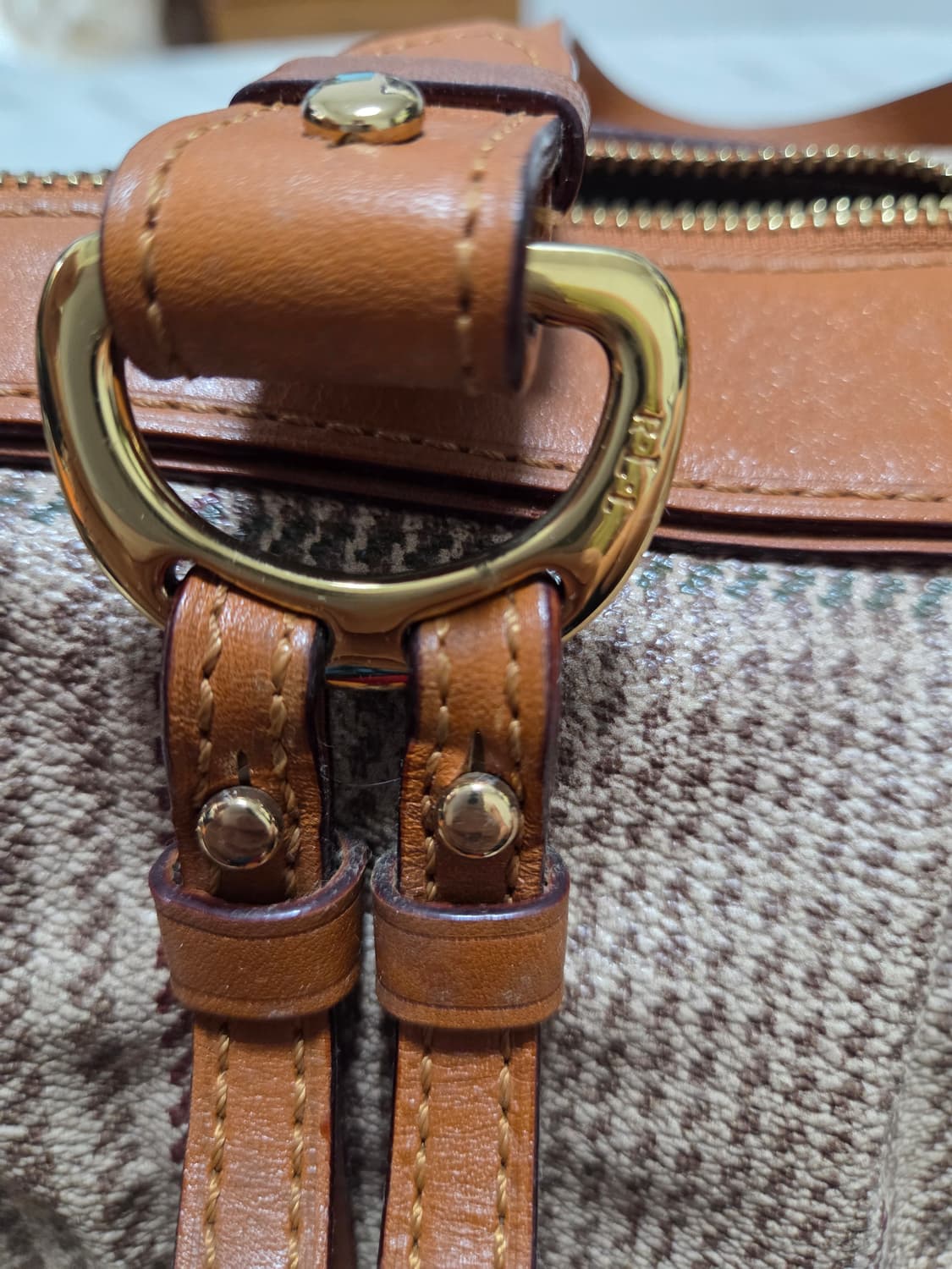 랄프로렌 가죽 캔버스 토트백 상품이미지7