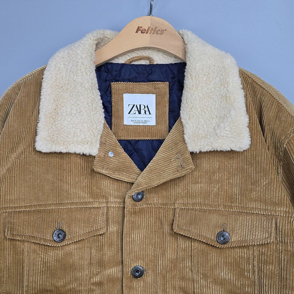 자라(ZARA) 코듀로이 골덴 퍼카라 자켓 XL 상품이미지2