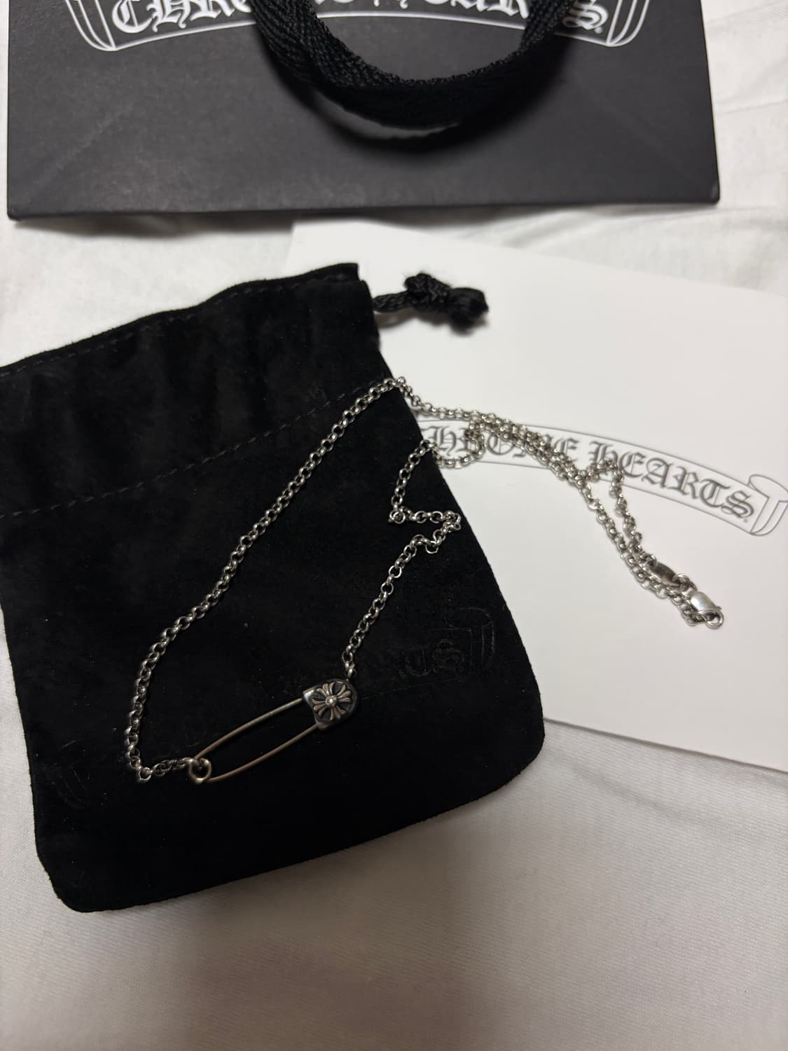 크롬하츠 세이프티핀 16인치 목걸이 상품이미지1