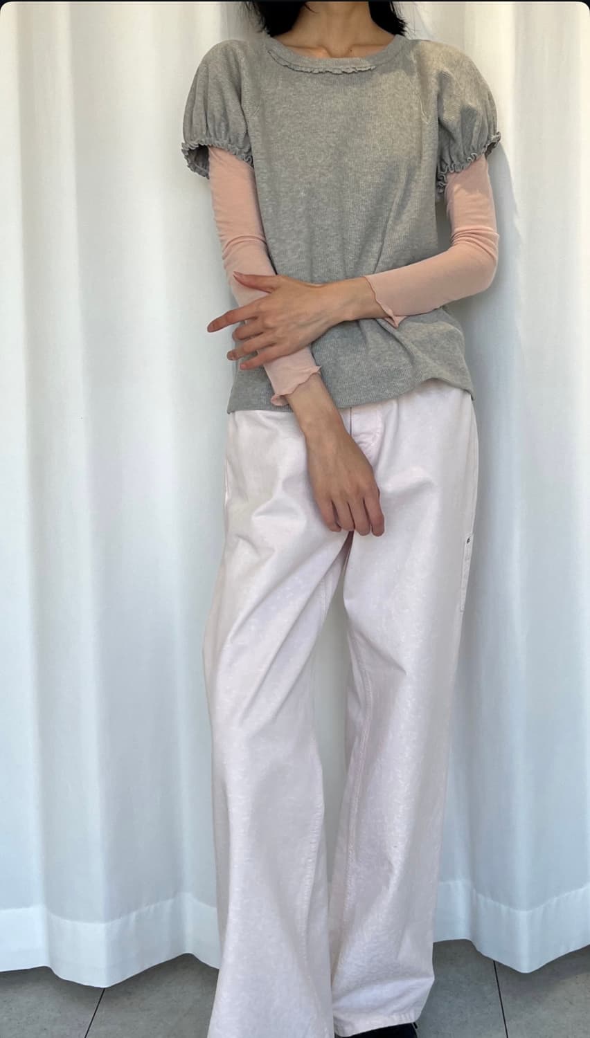 코스모스 퍼프 슬리브 탑 상품이미지2