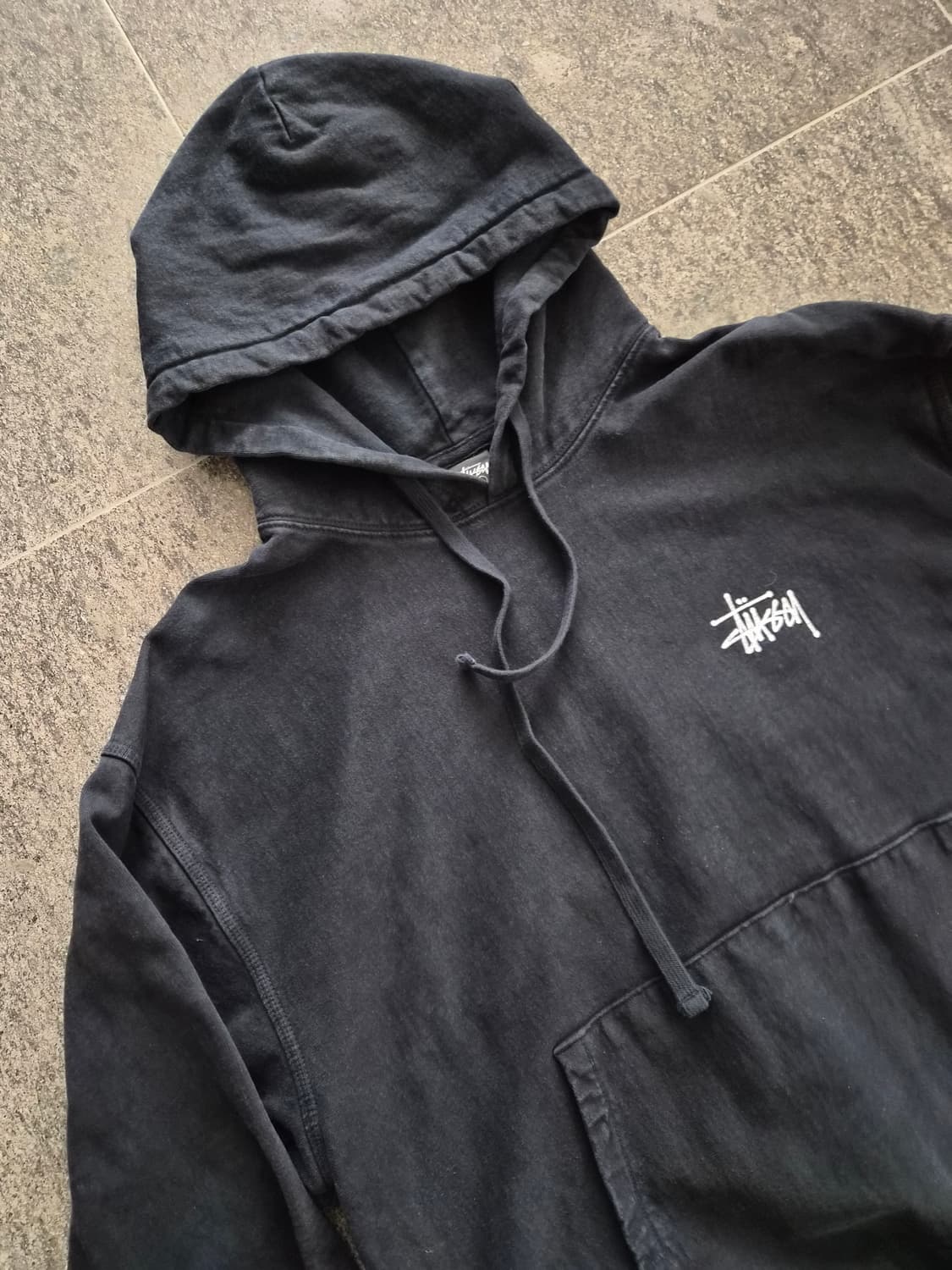 스투시 워시드 기모 후드티 상품이미지3