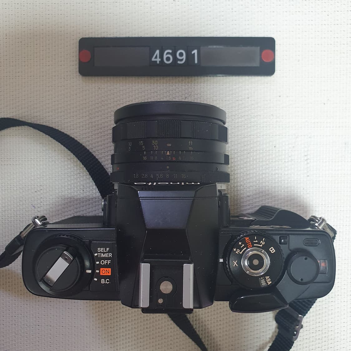 미놀타 X-7 필름카메라 블랙바디 1.8 렌즈 장착 상품이미지2