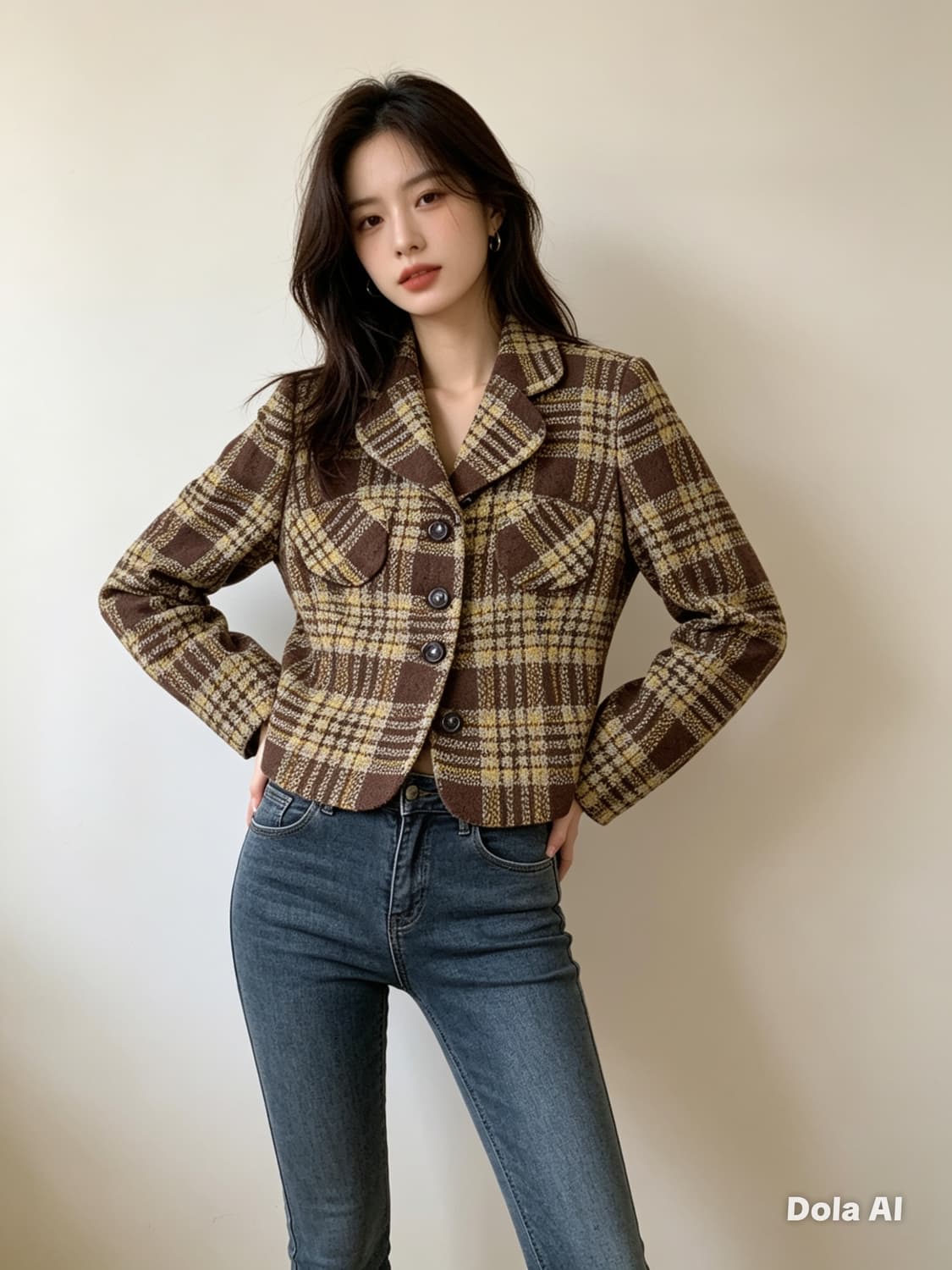 돌체앤가바나 트위드 자켓 ,클래식 체크 상품이미지4
