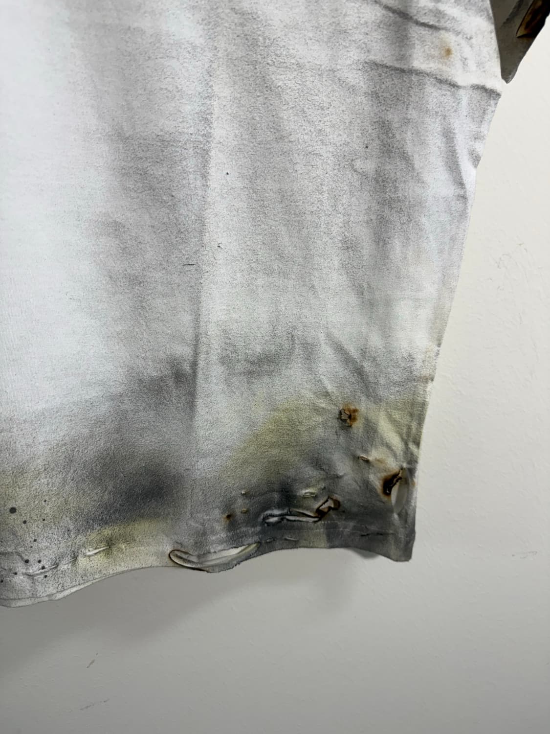 빈티지 너바나 레터링 프린팅 데미지 반팔  상품이미지6