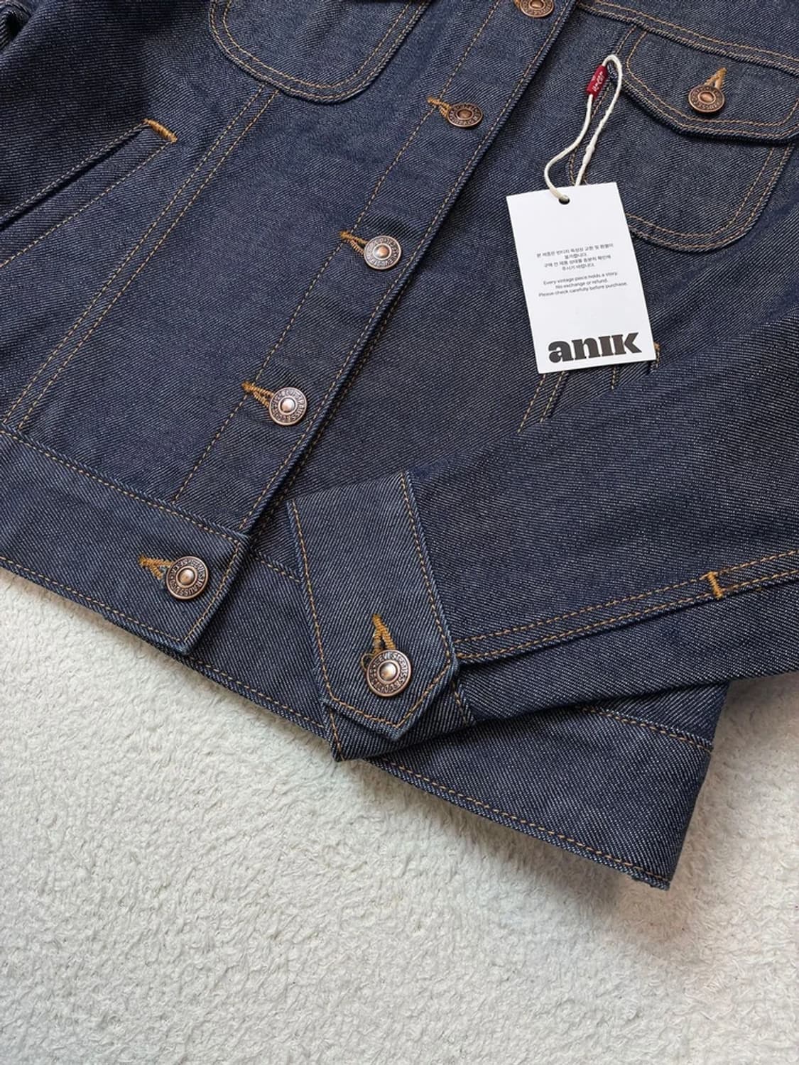 리바이스 00's 생지 데님 트러커 자켓 PN6111 상품이미지5