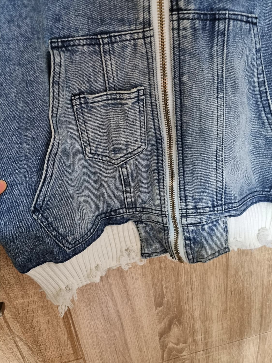 니트 빈티지 데님자켓 상품이미지4