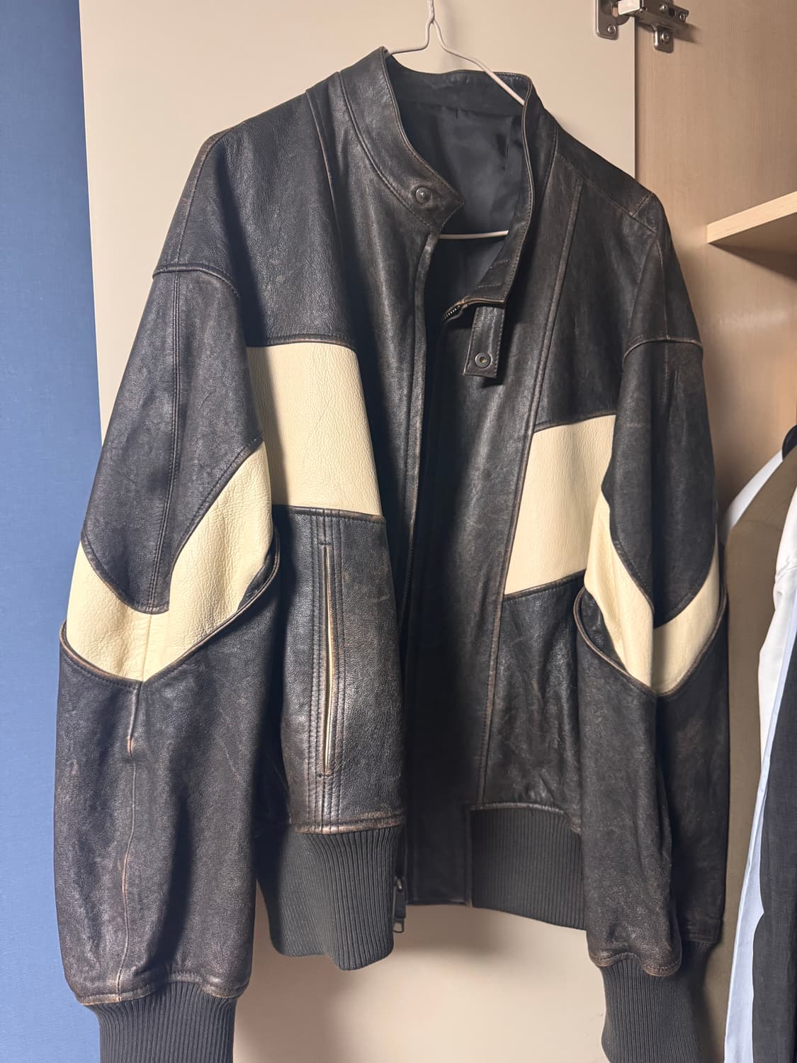 쿠어 가죽자켓 라지사이즈 상품이미지1
