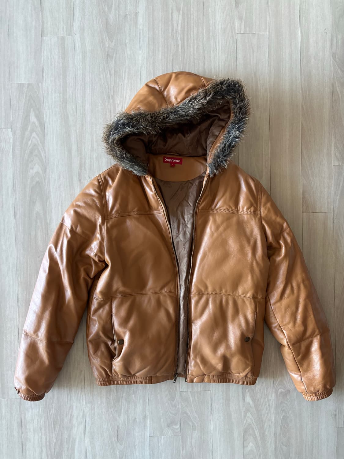 Supreme 레더 점퍼 상품이미지1