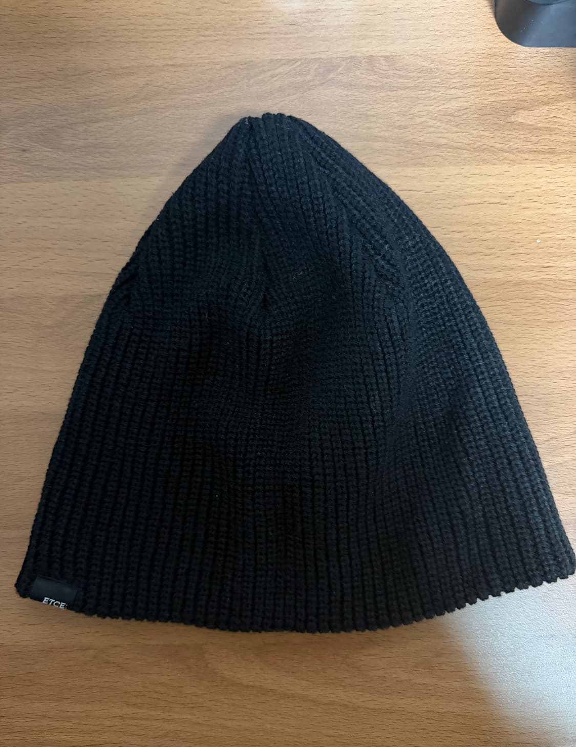 이티씨이 etce 라벨 비니 블랙 상품이미지2