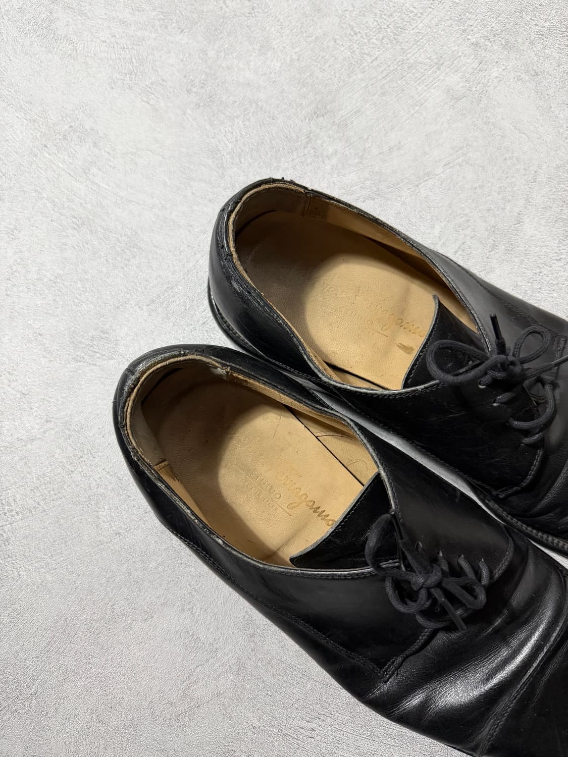 페레가모 클래식 레더 더비슈즈 상품이미지5