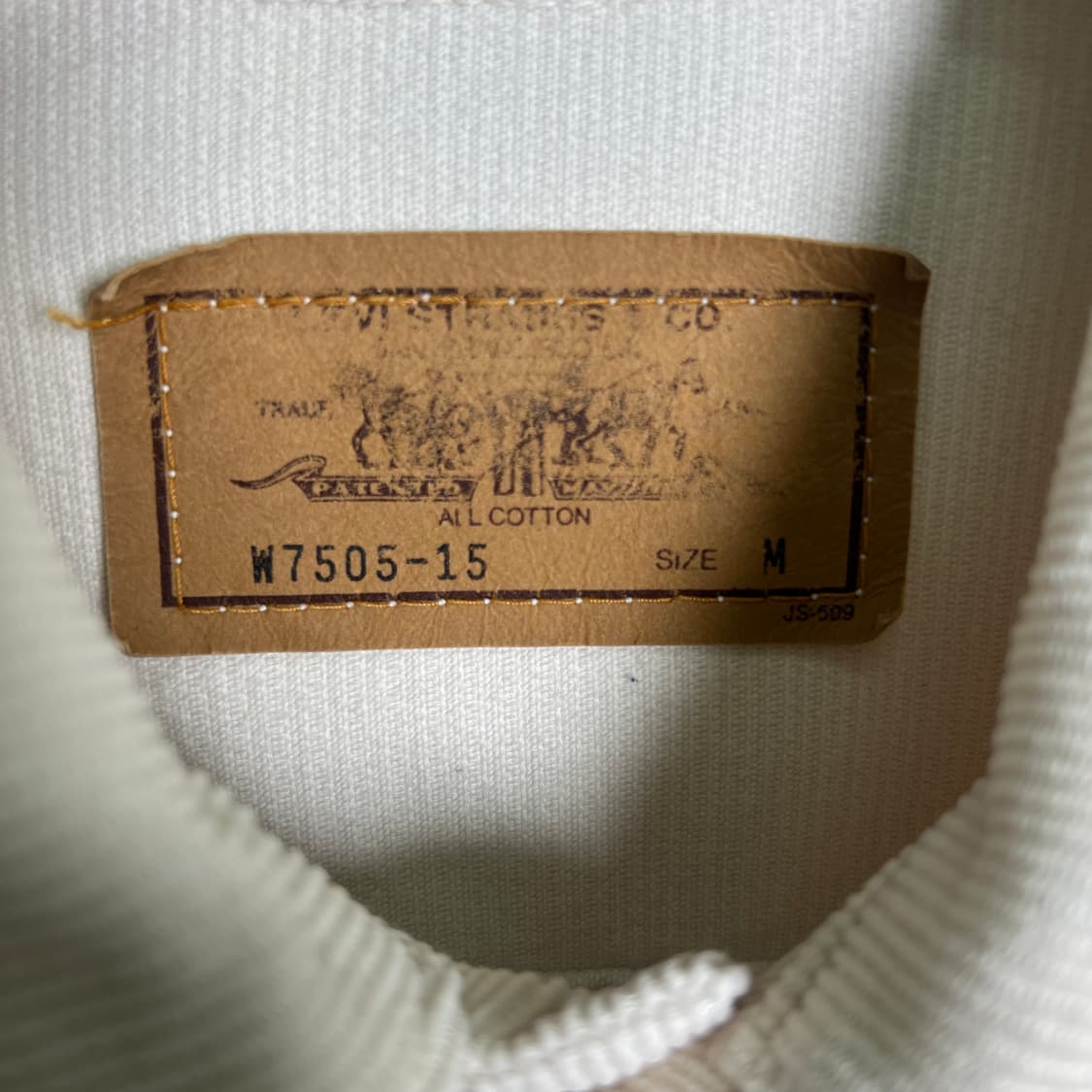 90's 리바이스 아이보리 코듀로이 트러커 자켓 M 상품이미지3