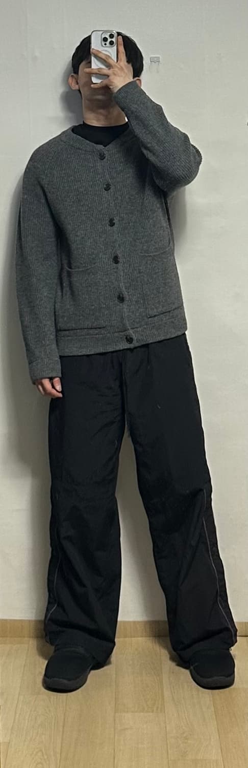 부기홀리데이 램스울 라운드넥 가디건 상품이미지5