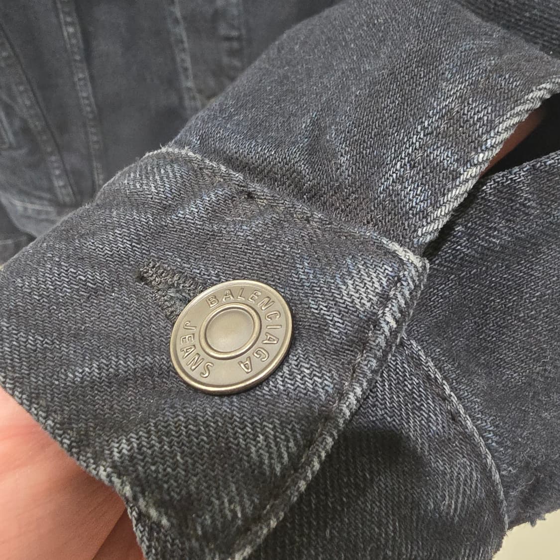 [중고/정품] 발렌시아가 백로고 데님 자켓 상품이미지6