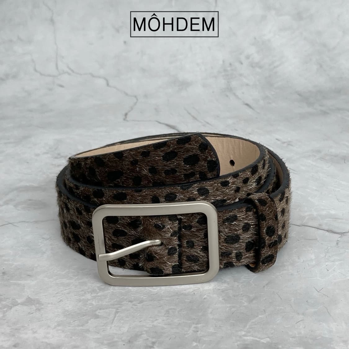 [Unisex] 블랙팬서 송치털 벨트 호피 레오파드 상품이미지10