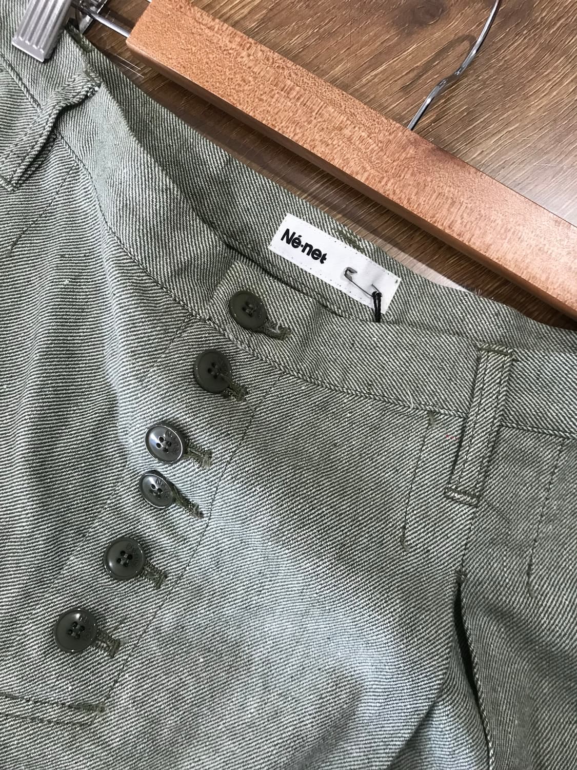 Ne-net button pants 상품이미지5