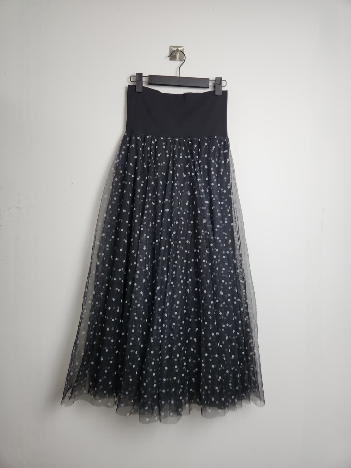 도트 샤 롱 스커트 상품이미지8