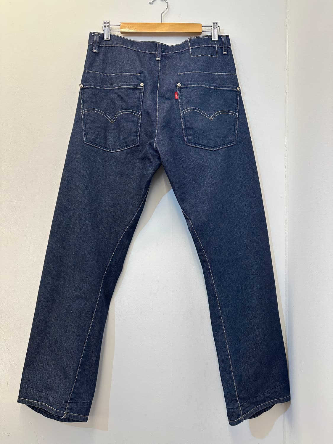 32)리바이스 엔진 사선 절개 진청 데님 청바지 상품이미지2