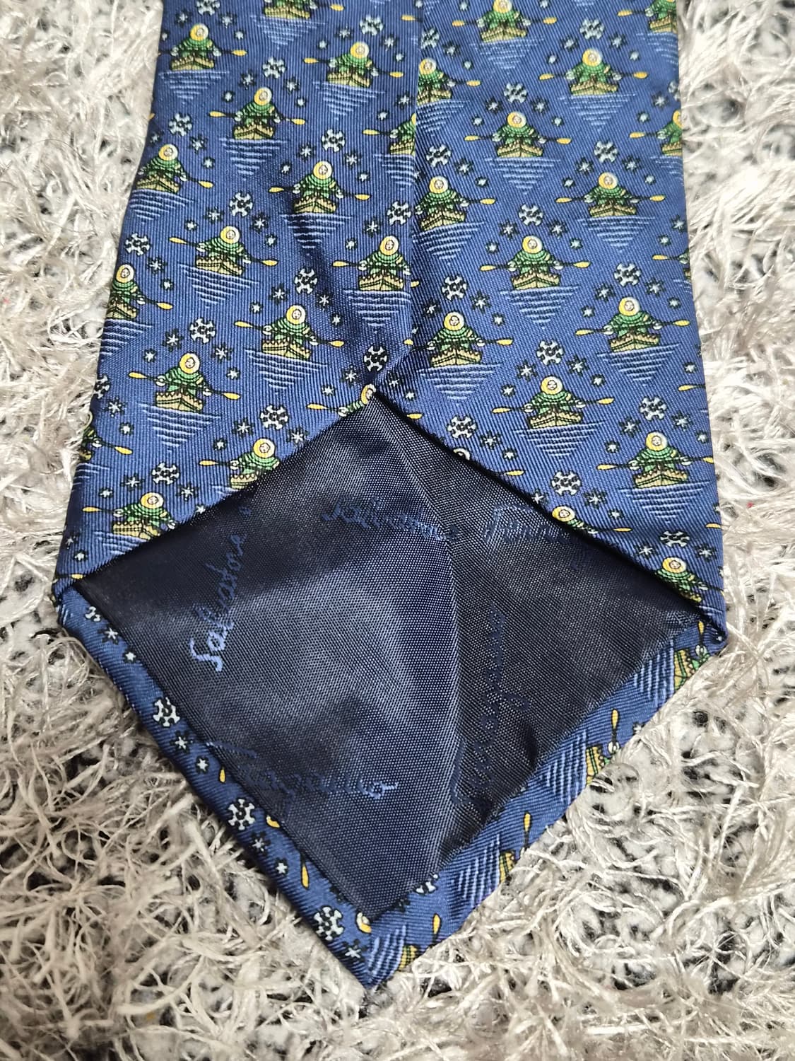 페레가모Ferragamo 패턴 넥타이 Free - N20 상품이미지5