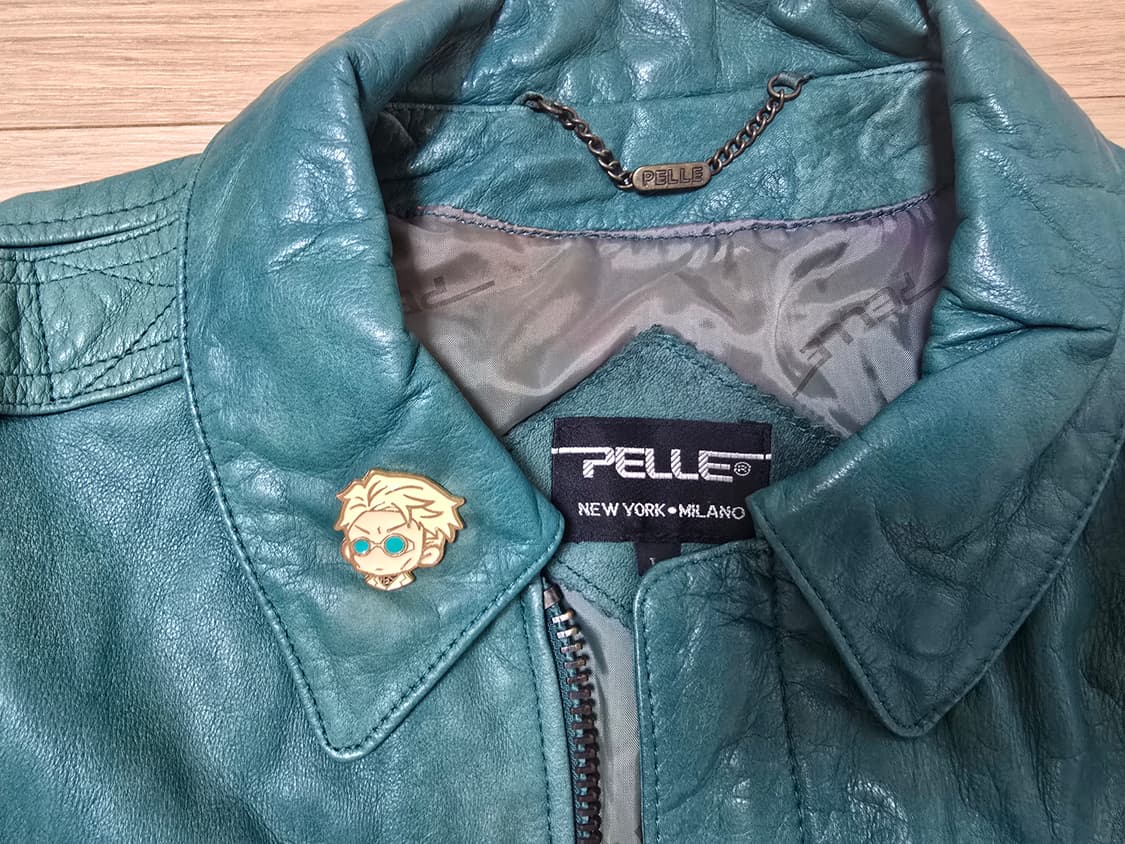 빈티지 PELLE New York 천연가죽 봄버자켓 L 상품이미지2
