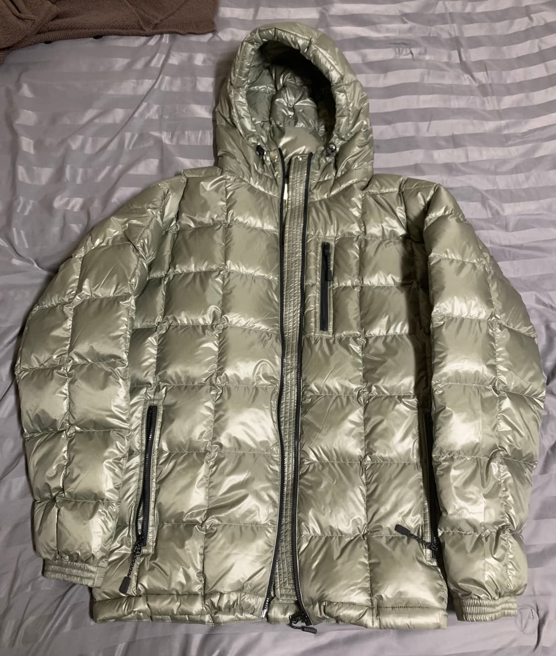 카키스 후드다운자켓 상품이미지1