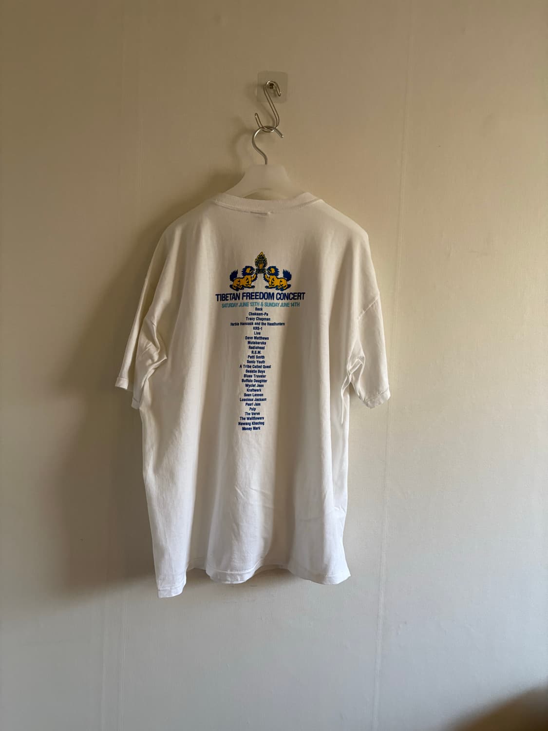 90s Tibetan freedom concert 굿즈 티셔츠 상품이미지2