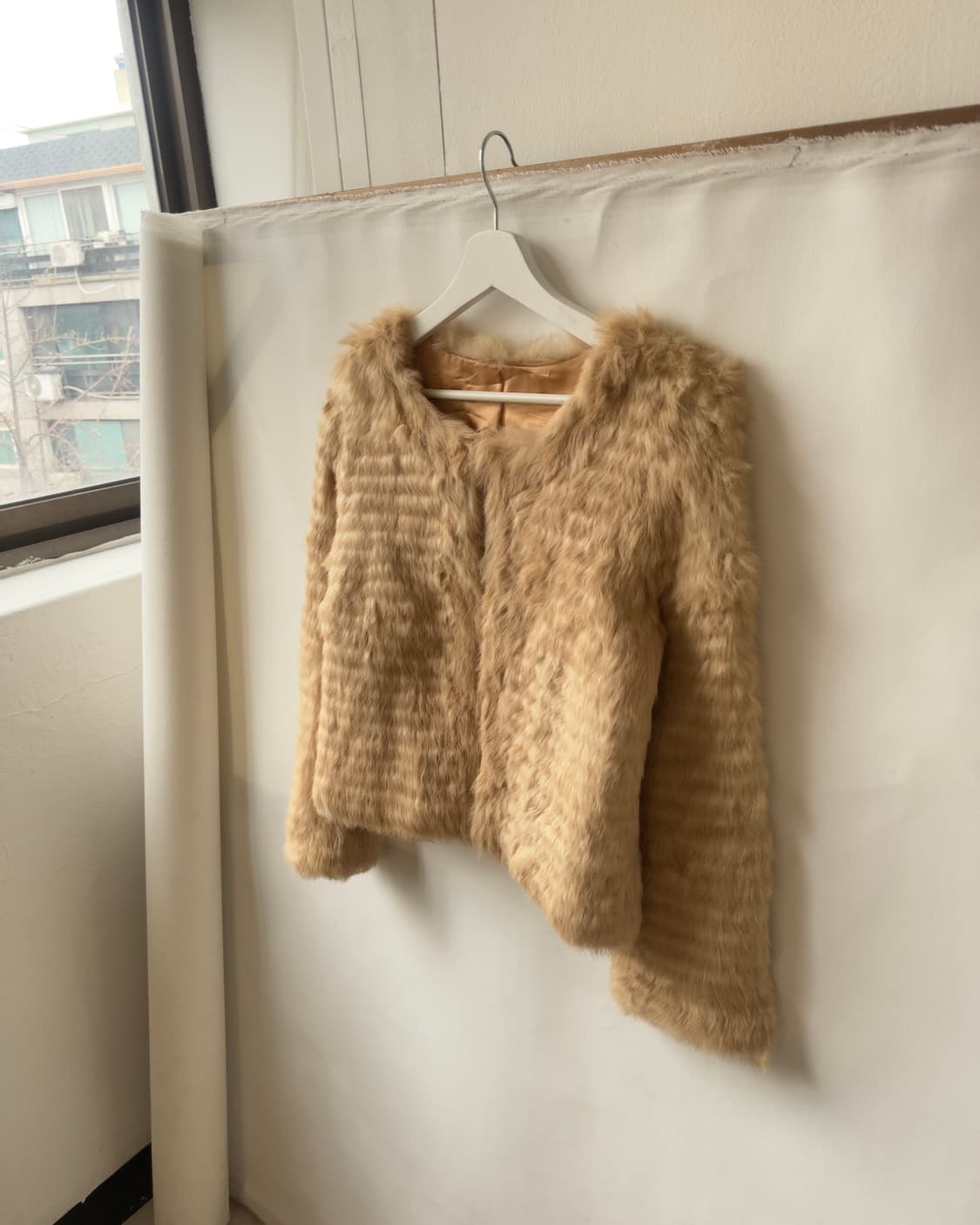 [Vintage]  Angora Fur Cropped Jacket 상품이미지3