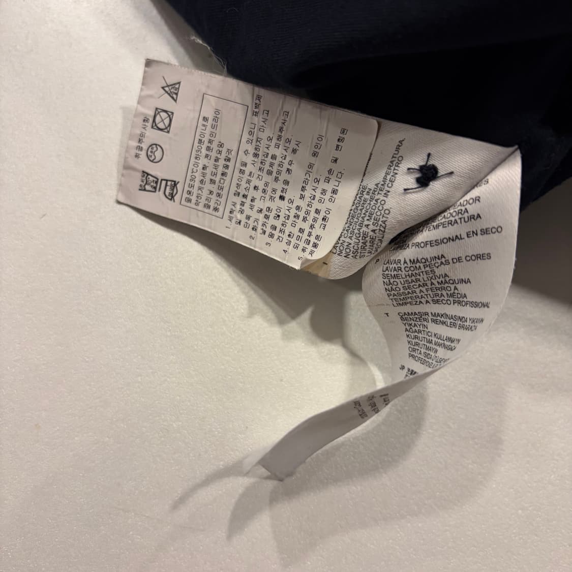 [L] 프레드페리 블랙 셔츠 긴팔 수입택 D811 상품이미지7