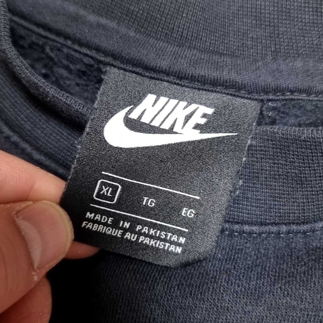 나이키 JUST DO IT 블랙 맨투맨 티셔츠(xl) 상품이미지3