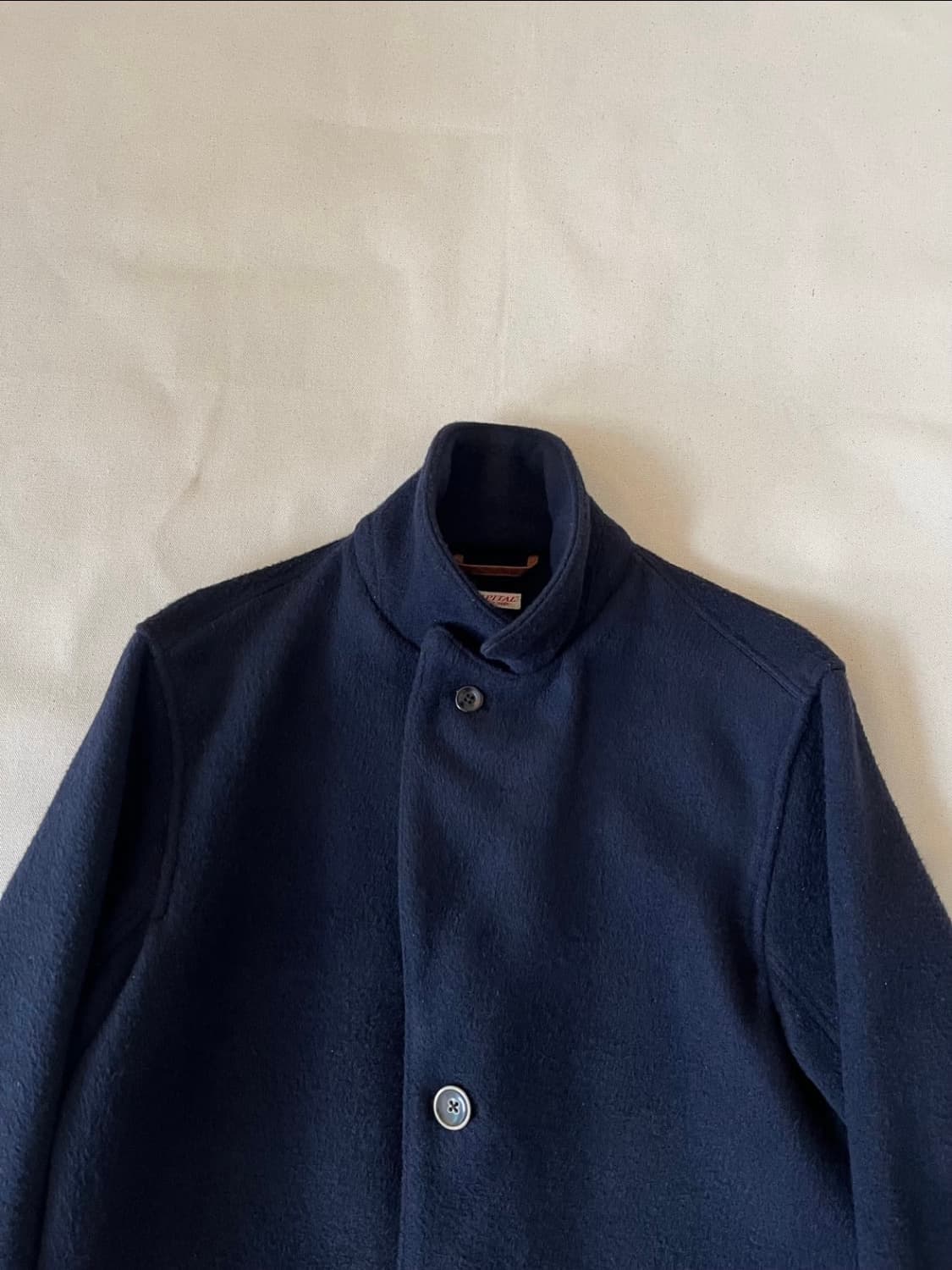 캐피탈 네이비 울 코트 상품이미지3