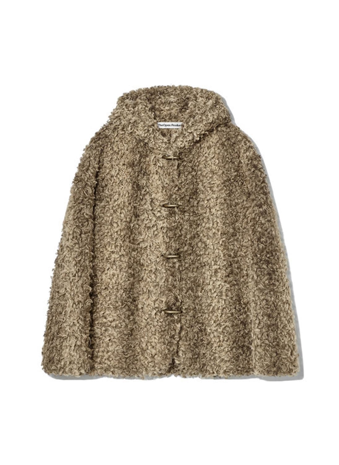 오픈 와이와이 후드 퍼자켓 상품이미지1