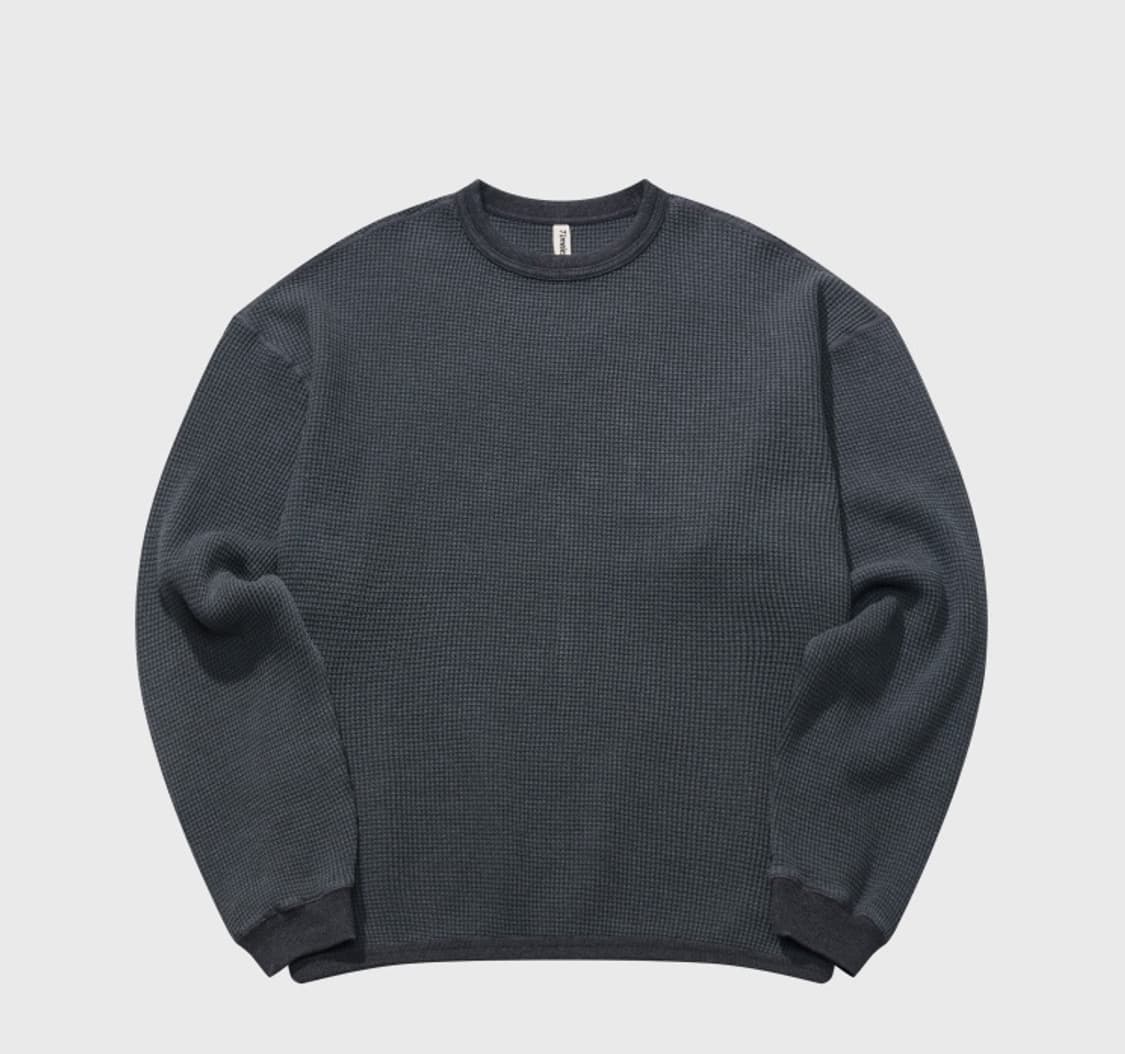 [ 3 ] 타임리스스포츠웨어 헤비 써멀 차콜 와플티 상품이미지1